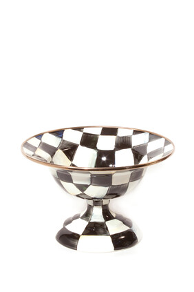 Courtly Check Small Enamel Compote